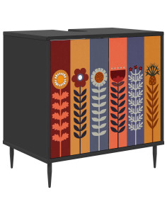 Mobile da Bagno ESSEN Rovere Nero 60 x 40 x 61 cm