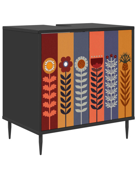 Mobile da Bagno ESSEN Rovere Nero 60 x 40 x 61 cm