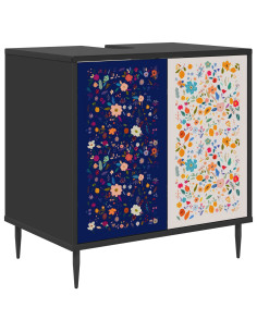 Mobile da Bagno MAINZ Rovere Nero 60 x 40 x 61 cm