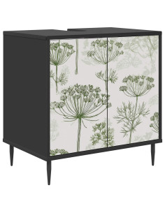 Mobile da Bagno GOTHA Rovere Nero 60 x 40 x 61 cm