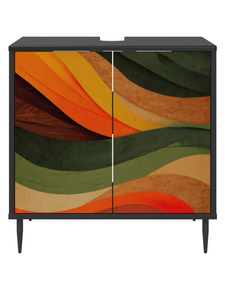 Mobile da Bagno BONN Rovere Nero 60 x 40 x 61 cm