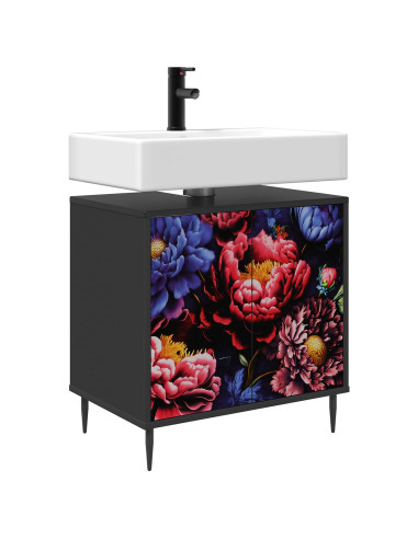 Mobile da Bagno KIEL Rovere Nero 60 x 40 x 61 cm