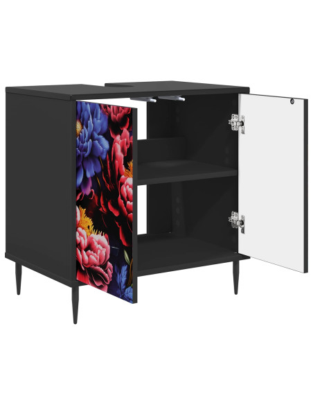 Mobile da Bagno KIEL Rovere Nero 60 x 40 x 61 cm