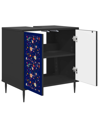 Mobile da Bagno MAINZ Rovere Nero 60 x 40 x 61 cm