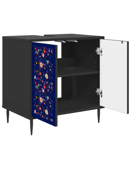 Mobile da Bagno MAINZ Rovere Nero 60 x 40 x 61 cm