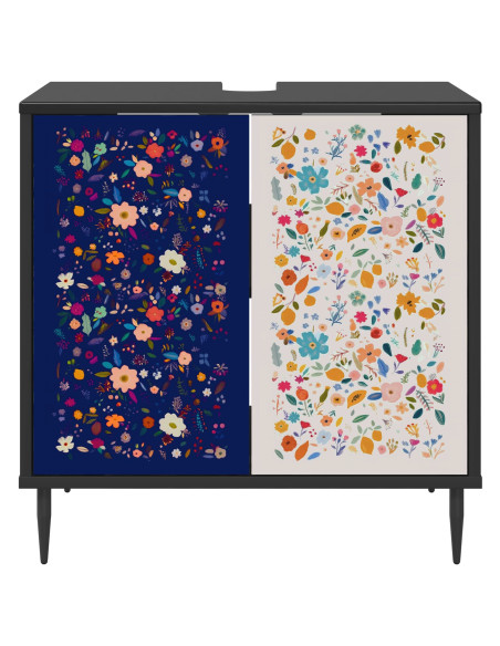 Mobile da Bagno MAINZ Rovere Nero 60 x 40 x 61 cm