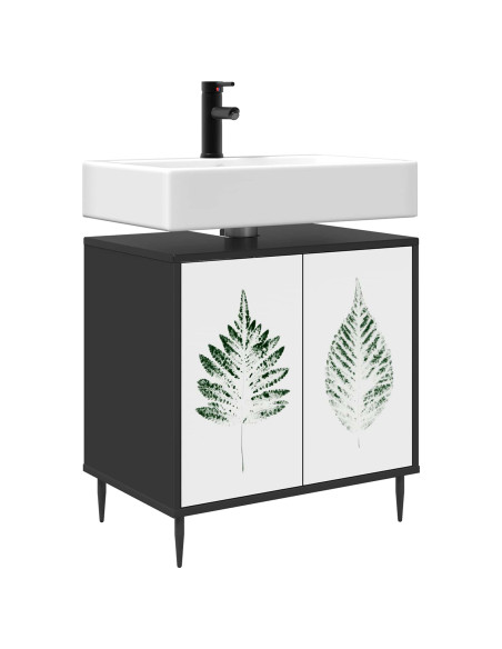 Mobile da Bagno HANAU Rovere Nero 60 x 40 x 61 cm