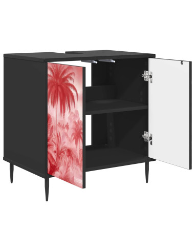 Mobile da Bagno AACHEN Rovere Nero 60 x 40 x 61 cm