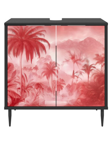 Mobile da Bagno AACHEN Rovere Nero 60 x 40 x 61 cm