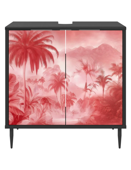 Mobile da Bagno AACHEN Rovere Nero 60 x 40 x 61 cm