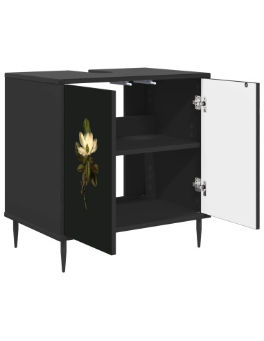 Mobile da Bagno BREMEN Rovere Nero 60 x 40 x 61 cm