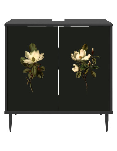 Mobile da Bagno BREMEN Rovere Nero 60 x 40 x 61 cm