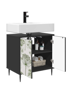 Mobile da Bagno GOTHA Rovere Nero 60 x 40 x 61 cm 2