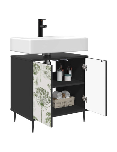 Mobile da Bagno GOTHA Rovere Nero 60 x 40 x 61 cm