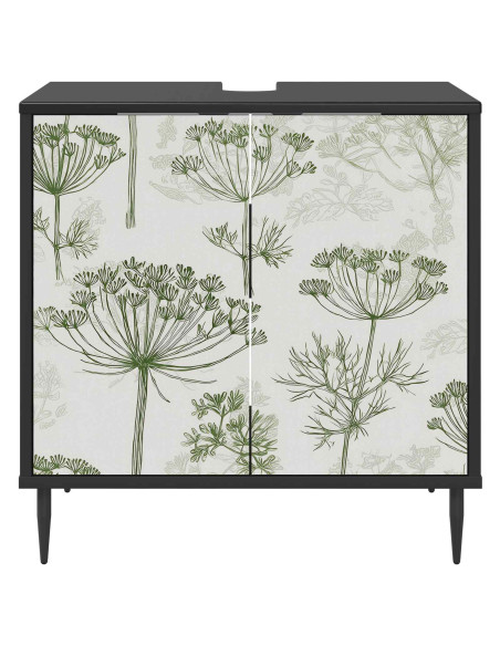Mobile da Bagno GOTHA Rovere Nero 60 x 40 x 61 cm