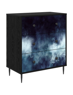 Cassettiera RAALTE Stampa in marmo blu 66 x 36,5 x 76 cm 2