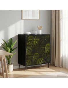Cassettiera ELBURG Stampa foglia di palma 66 x 36,5 x 76 cm