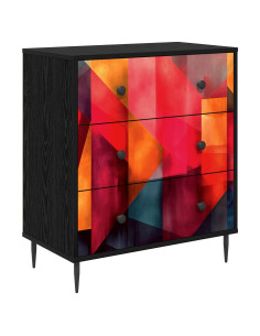 Cassettiera HEESCH Stampa a blocchi di colore 66 x 36,5 x 76 cm
