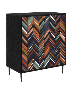 Cassettiera OMMEN Stampa geometrica 66 x 36,5 x 76 cm 2