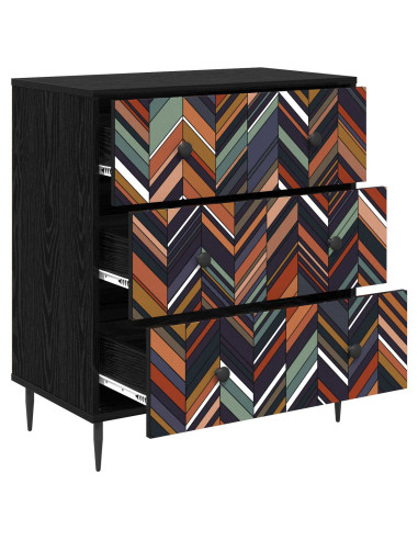 Cassettiera OMMEN Stampa geometrica 66 x 36,5 x 76 cm