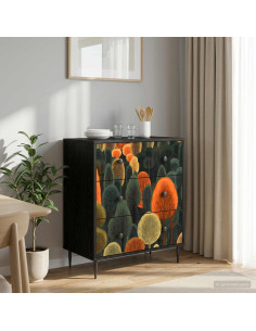 Cassettiera ZAANDAM Stampa boschiva 66 x 36,5 x 76 cm