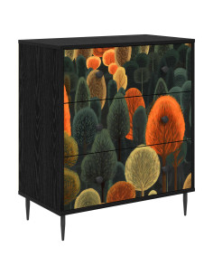 Cassettiera ZAANDAM Stampa boschiva 66 x 36,5 x 76 cm 2