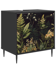 Mobile da Bagno RHENEN Rovere Nero 60 x 40 x 61 cm