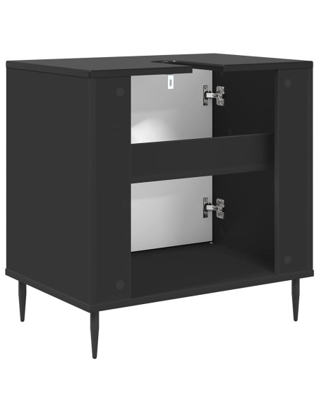 Mobile da Bagno RHENEN Rovere Nero 60 x 40 x 61 cm