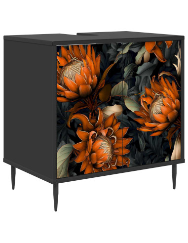 Mobile da Bagno LOCHEM Rovere Nero 60 x 40 x 61 cm