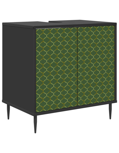 Mobile da Bagno GELEEN Rovere Nero 60 x 40 x 61 cm