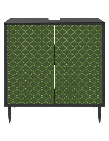 Mobile da Bagno GELEEN Rovere Nero 60 x 40 x 61 cm