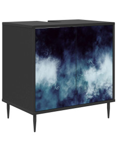 Mobile da Bagno RAALTE Rovere Nero 60 x 40 x 61 cm 2
