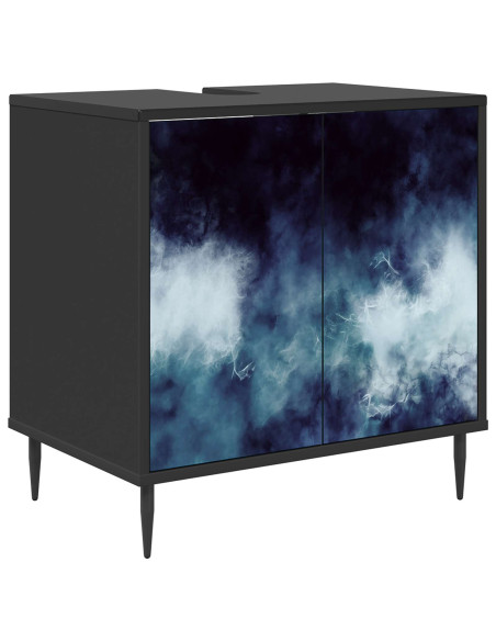 Mobile da Bagno RAALTE Rovere Nero 60 x 40 x 61 cm
