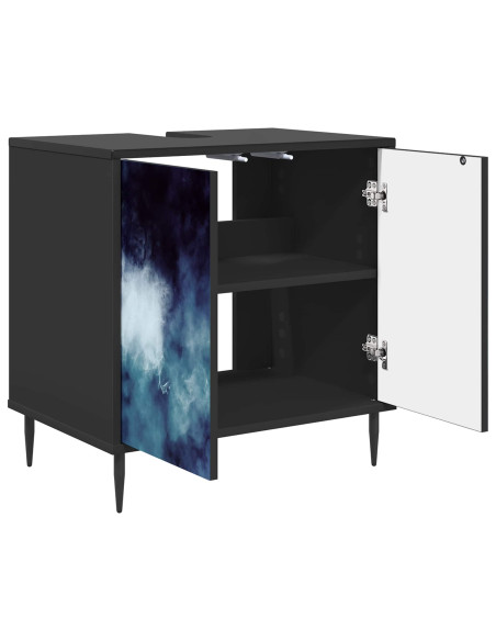 Mobile da Bagno RAALTE Rovere Nero 60 x 40 x 61 cm