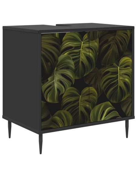 Mobile da Bagno ELBURG Rovere Nero 60 x 40 x 61 cm