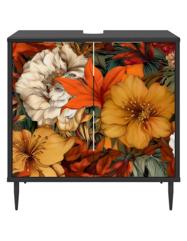 Mobile da Bagno GENNEP Rovere Nero 60 x 40 x 61 cm