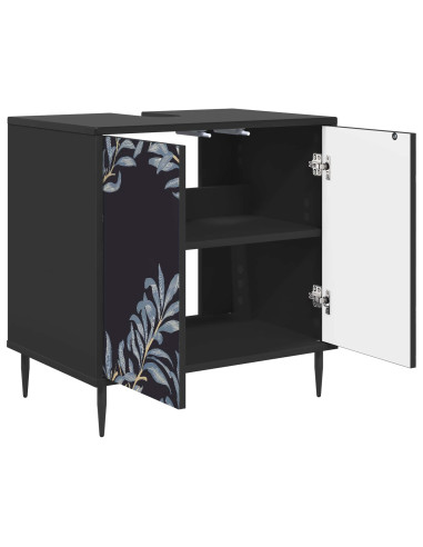 Mobile da Bagno DOKKUM Rovere Nero 60 x 40 x 61 cm