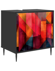 Mobile da Bagno HEESCH Rovere Nero 60 x 40 x 61 cm