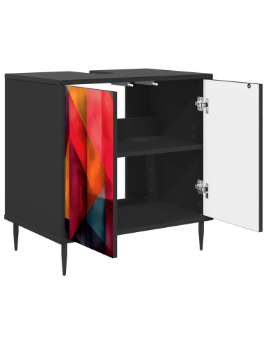 Mobile da Bagno HEESCH Rovere Nero 60 x 40 x 61 cm