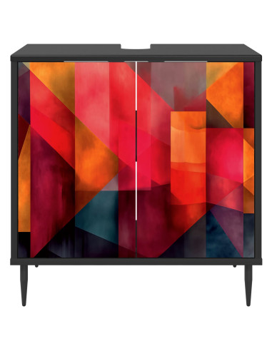 Mobile da Bagno HEESCH Rovere Nero 60 x 40 x 61 cm