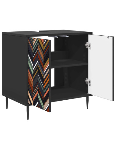 Mobile da Bagno OMMEN Rovere Nero 60 x 40 x 61 cm