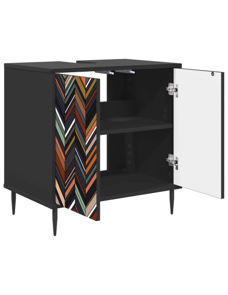 Mobile da Bagno OMMEN Rovere Nero 60 x 40 x 61 cm