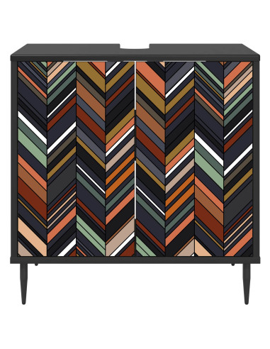 Mobile da Bagno OMMEN Rovere Nero 60 x 40 x 61 cm