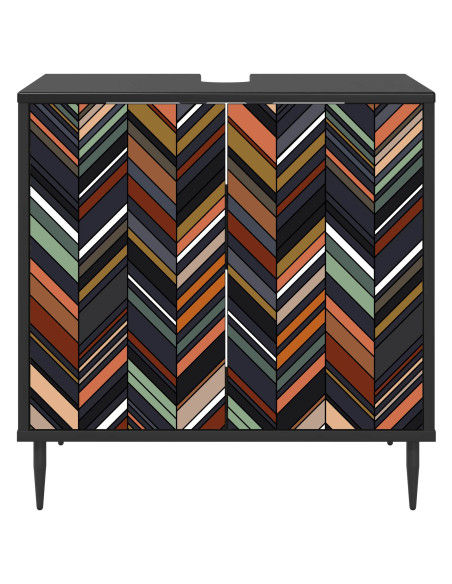Mobile da Bagno OMMEN Rovere Nero 60 x 40 x 61 cm