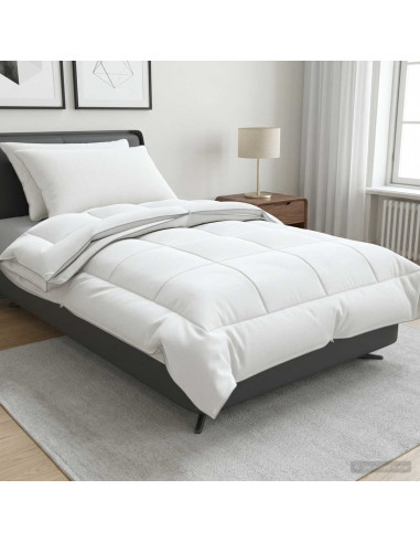 Set di piumone e cuscini 3 pz 135x220 cm 4 stagioni 200+300 GSM
