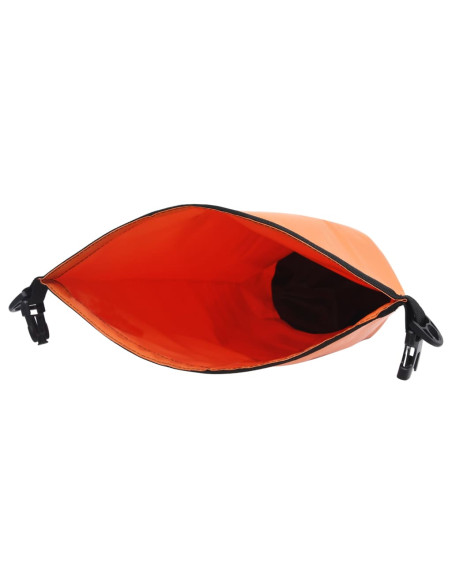 Borsa Impermeabile con Cerniera Arancione 20 L in PVC