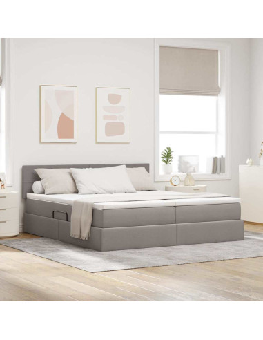 Letto con Contenitore Talpa 200 x 200 cm Pelle Sintetica