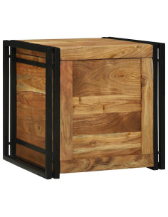 Scatola di Stoccaggio 50 x 50 x 50 cm Legno di Acacia Massello