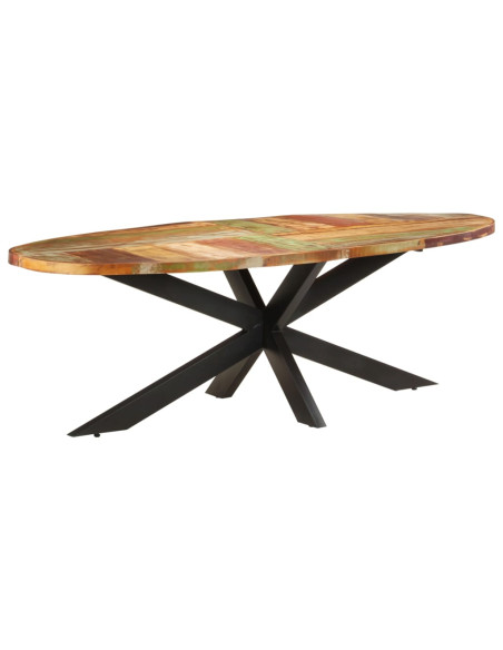 Tavolo da Pranzo 240x100x75 cm in Legno Massello di Recupero