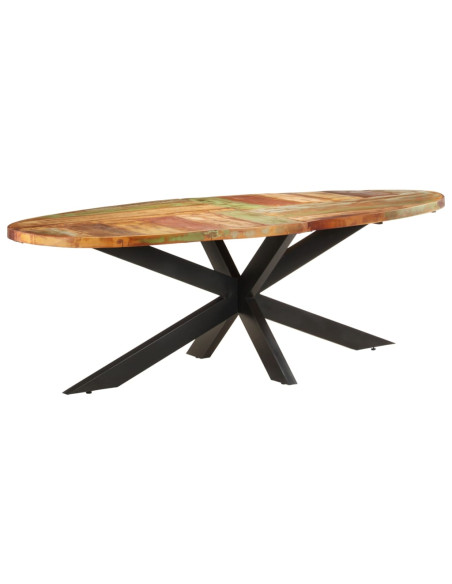 Tavolo da Pranzo 240x100x75 cm in Legno Massello di Recupero